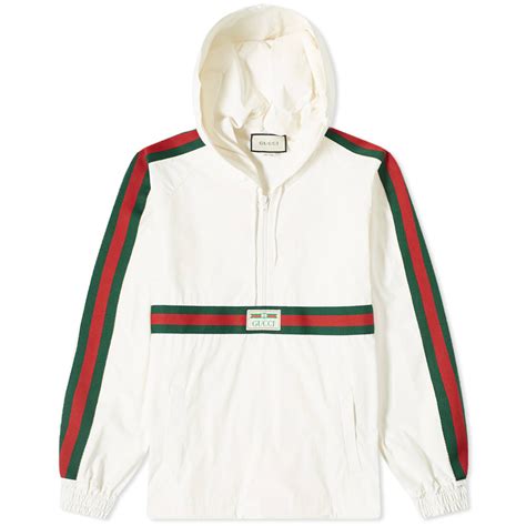 gucci white windbreaker|gucci windbreaker monogram.